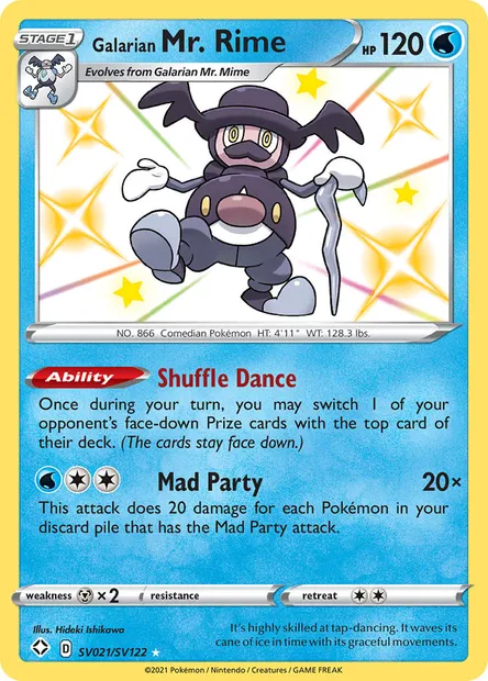 Galarian Mr. Rime, Pokémon card SHF SV021 — Shining Fates set