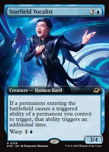Starfield Vocalist, Magic card EOE 328 — Edge of Eternities set