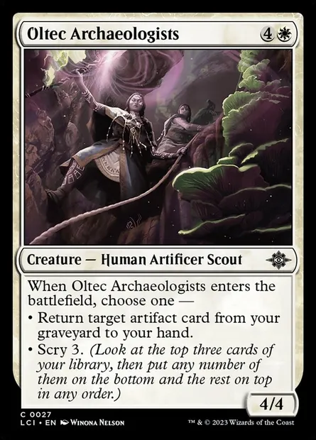 Oltec Archaeologists, Magic card LCI 27 — The Lost Caverns of Ixalan set