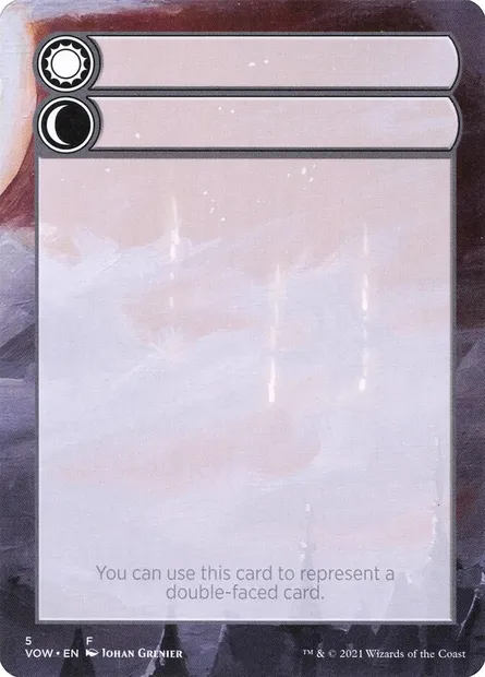 Double-Faced Substitute Card, Magic card SVOW 5 — Innistrad: Crimson Vow Substitute Cards set