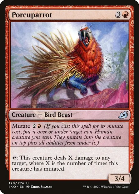 Porcuparrot, Magic card IKO 128 — Ikoria: Lair of Behemoths set