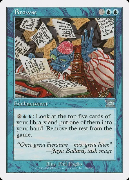 Browse, Magic card 6ED 59 — Classic Sixth Edition set