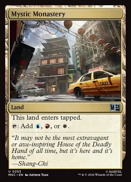 Mystic Monastery, Magic card MSC 253 — Marvel Super Heroes Commander set