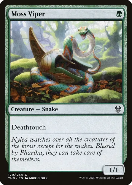 Moss Viper, Magic card THB 179 — Theros Beyond Death set