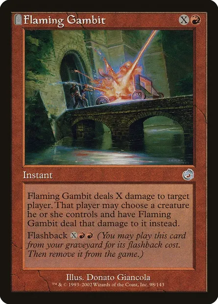 Flaming Gambit, Magic card TOR 98 — Torment set