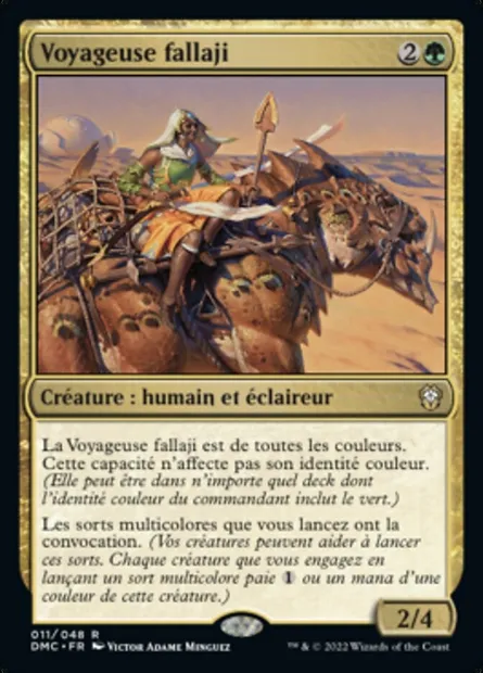 Voyageuse fallaji, carte Magic DMC 11 — extension Dominaria United Commander