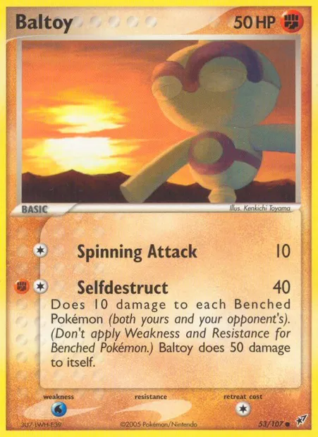 Baltoy, Pokémon card DX 53 — Deoxys set