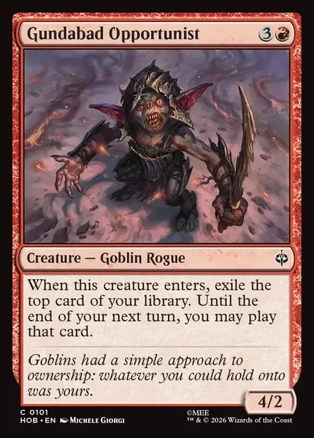 Gundabad Opportunist, Magic card HOB 101 — The Hobbit set