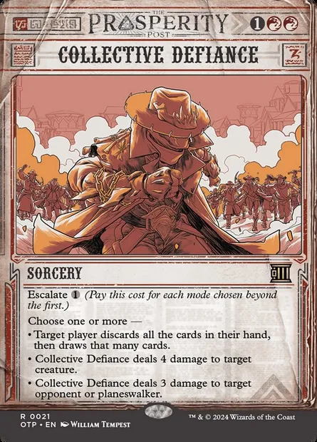 Collective Defiance, Magic card OTP 21 — Breaking News set