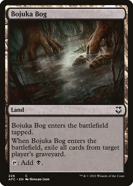 Bojuka Bog, Magic card AFC 226 — Forgotten Realms Commander set