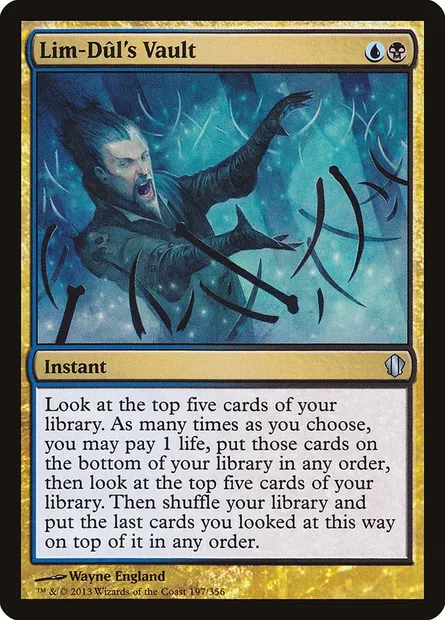 Lim-Dûl's Vault, Magic card C13 197 — Commander 2013 set
