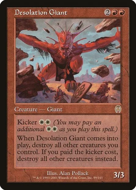 Géant de la désolation, carte Magic APC 59 — extension Apocalypse