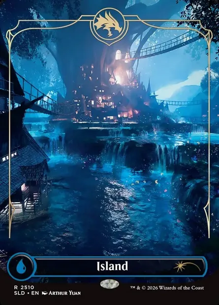 Island, Magic card SLD 2510 — Secret Lair Drop set
