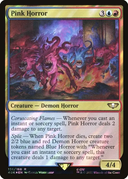 Pink Horror, Magic card 40K 136★ — Warhammer 40,000 Commander set