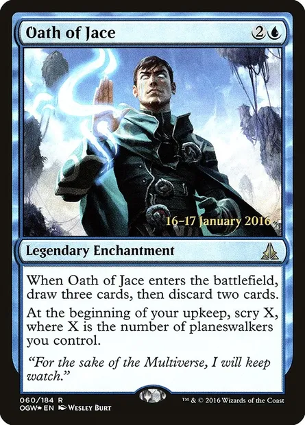 Serment de Jace, carte Magic POGW 60s — extension Oath of the Gatewatch Promos