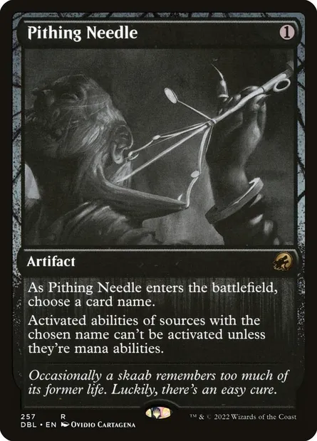 Aiguille à sectionner, carte Magic DBL 257 — extension Innistrad : Double Programme