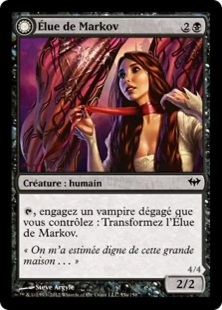 Élue de Markov // Servante de Markov, carte Magic DKA 55 — extension Obscure Ascension