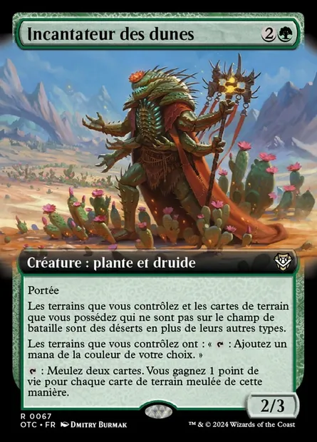 Incantateur des dunes, carte Magic OTC 67 — extension Outlaws of Thunder Junction Commander