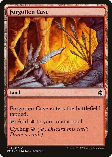 Forgotten Cave, Magic card CMA 249 — Commander Anthology set