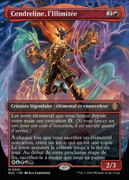 Cendreline, l'Illimitée, carte Magic ECC 1 — extension Lorwyn Eclipsed Commander