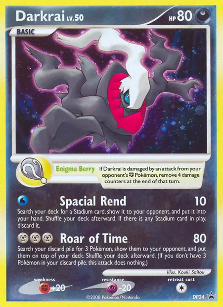 Darkrai, carte Pokémon DP 24 — extension Promo DP
