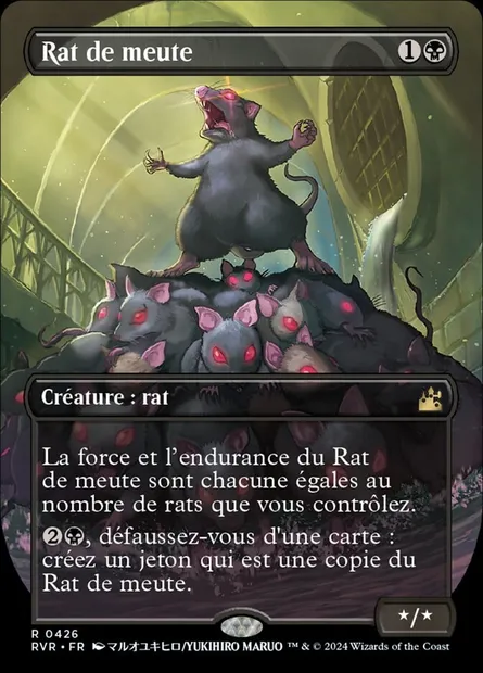 Rat de meute, carte Magic RVR 426 — extension Ravnica Remastered