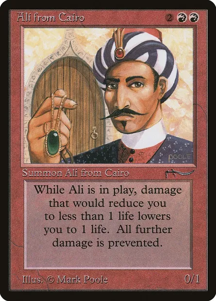 Ali from Cairo, Magic card ARN 36 — Arabian Nights set