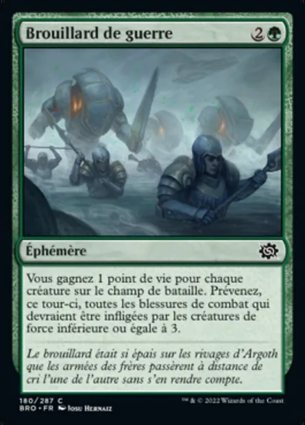 Brouillard de guerre, carte Magic BRO 180 — extension La Guerre Fratricide