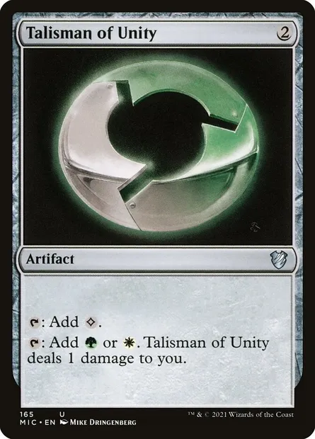 Talisman of Unity, Magic card MIC 165 — Midnight Hunt Commander set