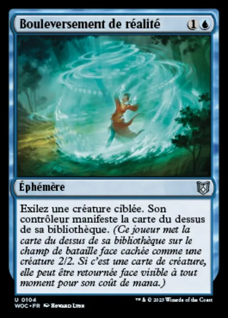 Bouleversement de réalité, carte Magic WOC 104 — extension Wilds of Eldraine Commander