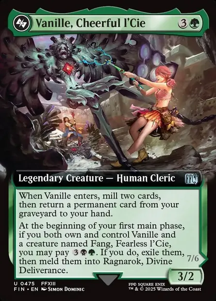 Vanille, Cheerful l'Cie, Magic card FIN 475 — Final Fantasy set