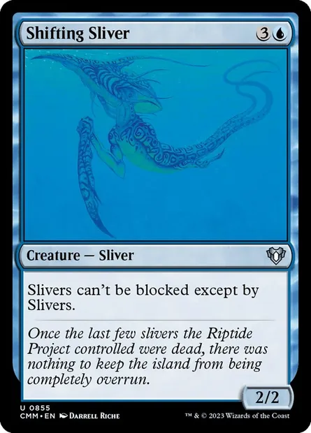 Shifting Sliver, Magic card CMM 855 — Commander Masters set