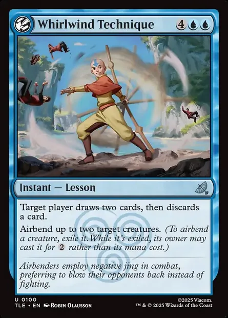 Whirlwind Technique, Magic card TLE 100 — Avatar: The Last Airbender Eternal set