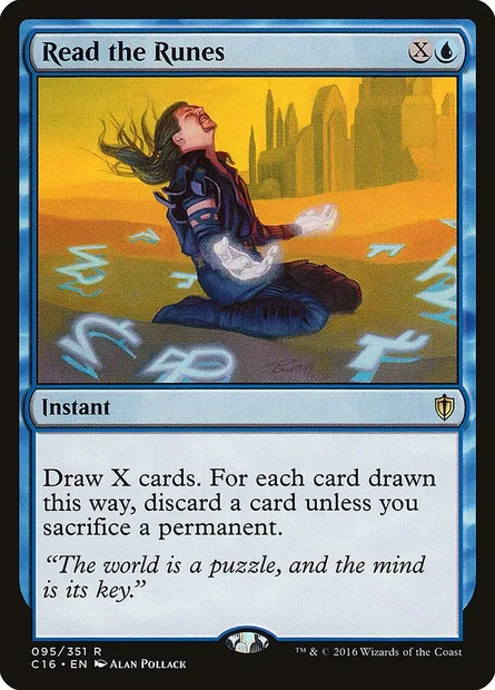 Read the Runes, Magic card C16 95 — Commander 2016 set