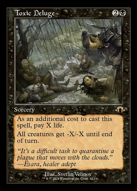 Toxic Deluge, Magic card MH3 412 — Modern Horizons 3 set