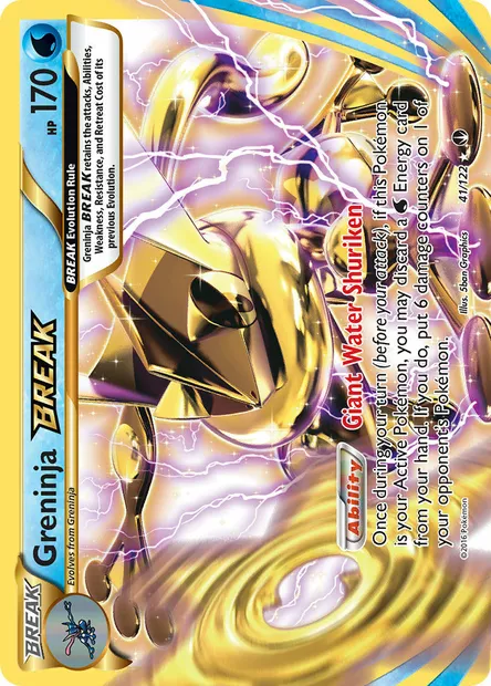 Greninja BREAK, Pokémon card BKP 41 — BREAKpoint set