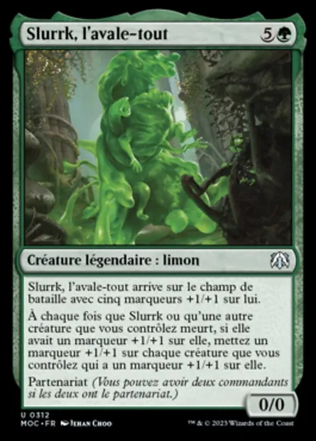 Slurrk, l'avale-tout, carte Magic MOC 312 — extension March of the Machine Commander
