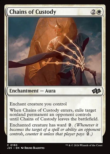 Chains of Custody, Magic card J25 180 — Foundations Jumpstart set