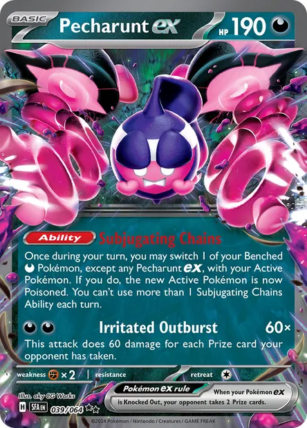 Pecharunt ex, Pokémon card SFA 039 — Shrouded Fable set