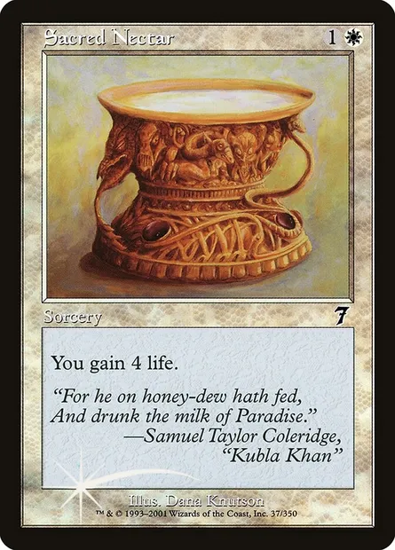 Sacred Nectar, Magic card 7ED 37★ — Seventh Edition set