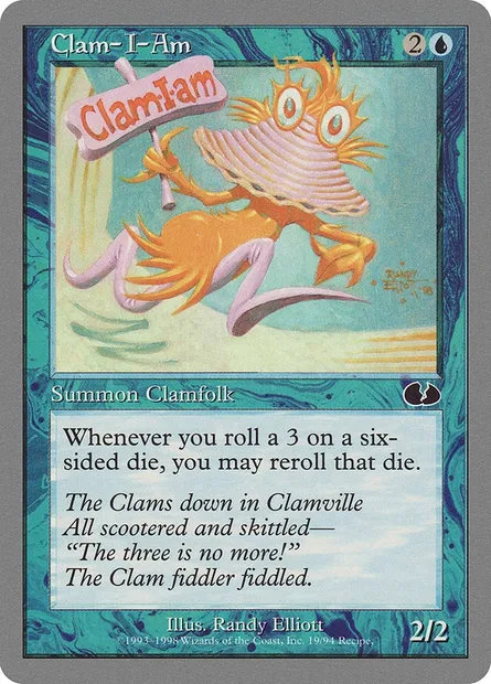 Clam-I-Am, Magic card UGL 19 — Unglued set