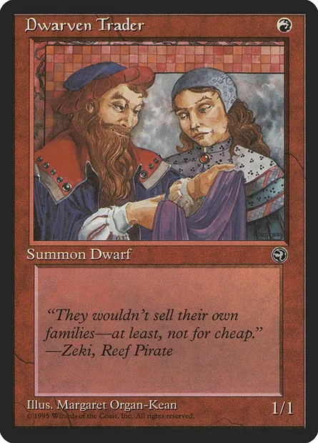 Dwarven Trader, Magic card HML 72b — Homelands set