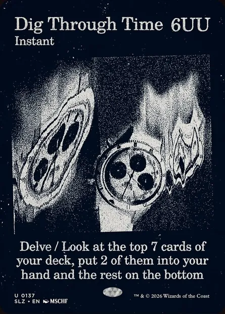 Dig Through Time, Magic card SLZ 137 — The Zeta Set set