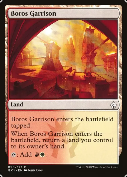 Boros Garrison, Magic card GK1 98 — GRN Guild Kit set
