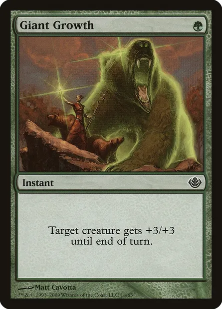 Giant Growth, Magic card DDD 14 — Duel Decks: Garruk vs. Liliana set