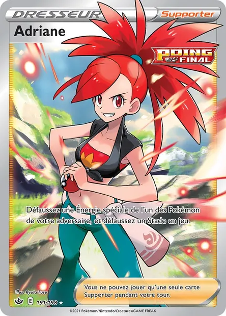 Adriane, carte Pokémon CRE 191 — extension Règne de Glace