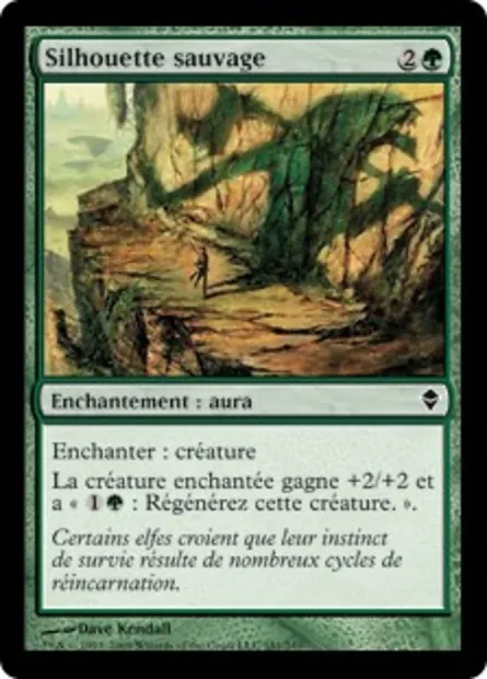 Silhouette sauvage, carte Magic ZEN 181 — extension Zendikar