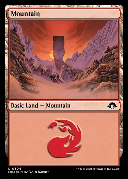 Mountain, Magic card MH3 504 — Modern Horizons 3 set