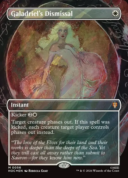 Rejet de Galadriel, carte Magic HOC 56 — extension The Hobbit Eternal