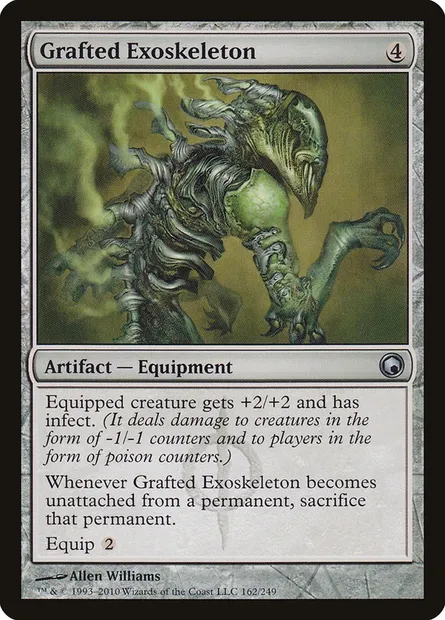 Grafted Exoskeleton, Magic card SOM 162 — Scars of Mirrodin set